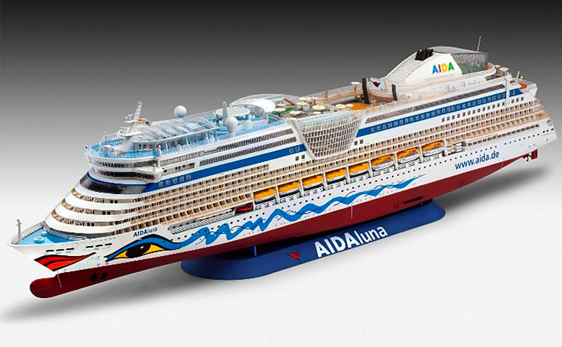 SCALE MODEL NEWS: REVELL AIDA LINES CRUISE SHIP - DISPLAY PIX OF ...