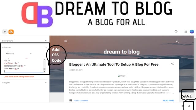 add-css-code-blogspot-blog