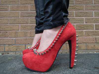 Sammi Jackson - Red Jeffrey Campbell Damsel Spike