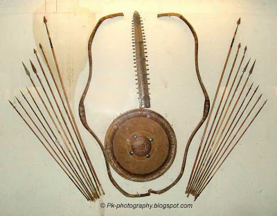 Ancient weapons Bow and Arrows