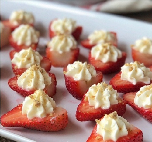 Deviled Strawberries Cheesecake
