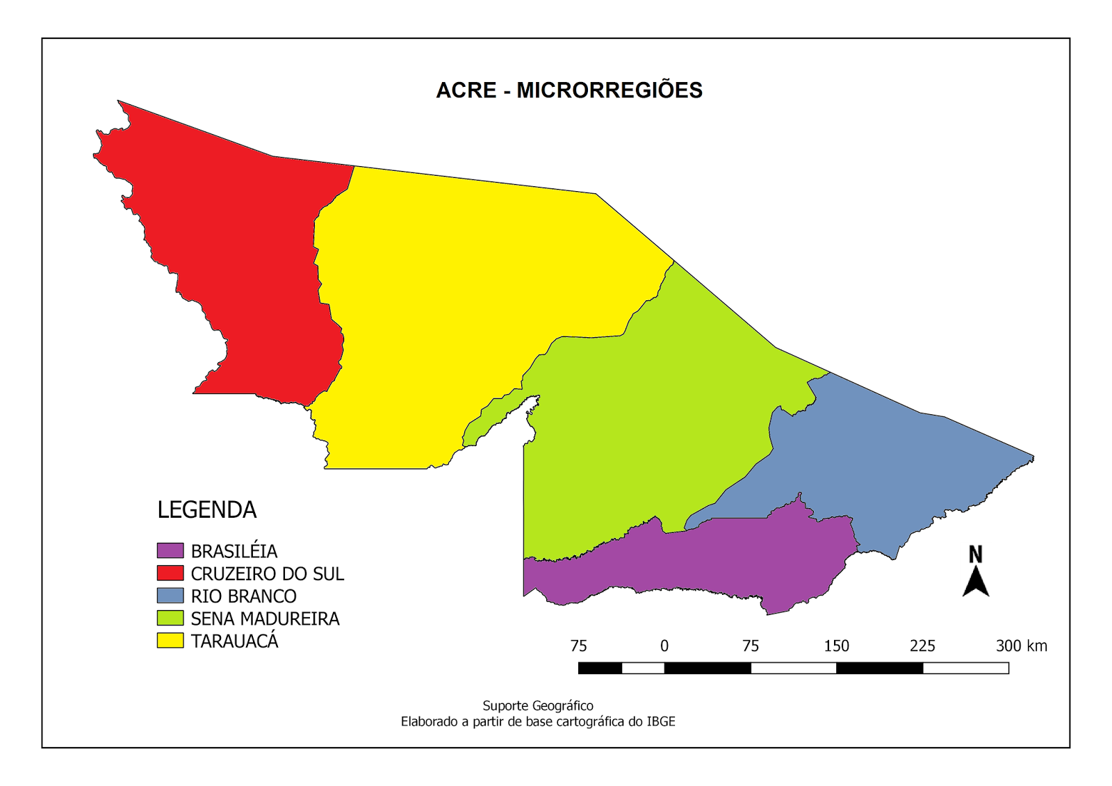 MAPAS PARA COLORIR ACRE Suporte Geográfico