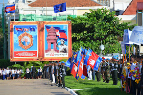 Honor Guard at birthday celebration of King Sihanouk of Cambodia