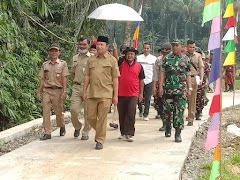 Bupati Meresmikan Jalan Hasil Karya Bakti TNI Kodim Banyumas