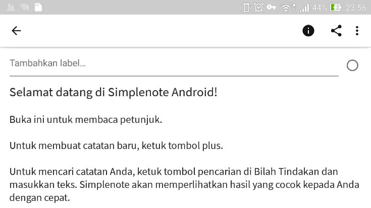Simple note android