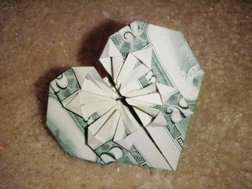 dollar bill origami ring. dollar bill origami butterfly.