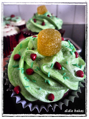 christmas tree cupcakes