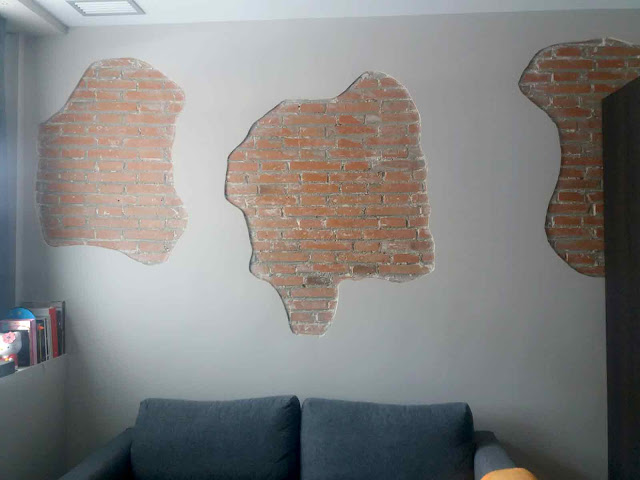 pared rota ladrillo