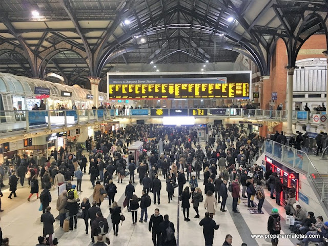 London Liverpool Street Station, la entrada a Londres