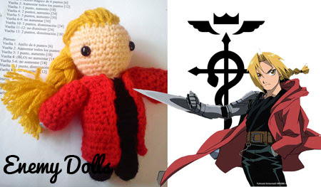 edward elric fulletal alchemist amigurumi