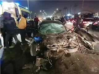 إصابة 6 أشخاص إثر تصادم 4 سيارات ملاكي بطريق دهشور الشيخ زايد