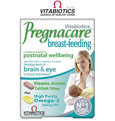 Vitabiotics Ω  Pregnacare Breast-feeding 孕後餵母乳媽媽維他命+Omega-3  84粒 2+1 1個月份 (代購)