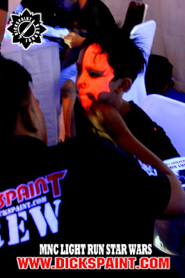 face painting glow run jakarta