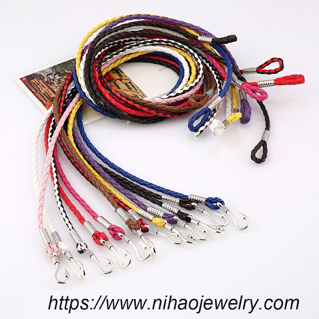 Artificial leather plating Bracelet