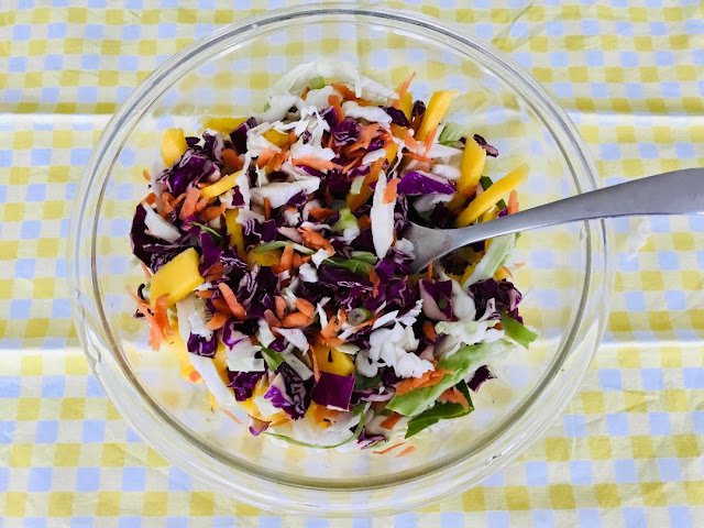 coleslaw with mangoes