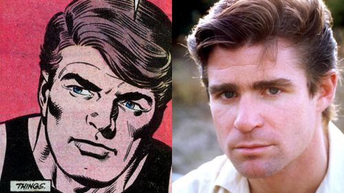 Imagen de Ben Grimm junto a foto de Treat Williams.