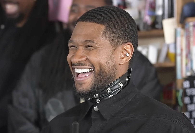 Usher pulls up to Tiny Desk to remind people | Random J Pop