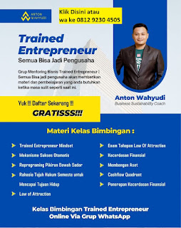 TRAINING WIRAUSAHA TANPA KELUAR RUMAH VIA GROUP WA 