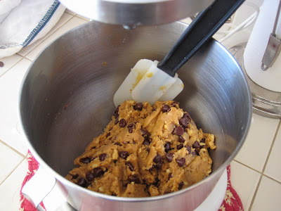 use a stand or hand mixer to mix your cookie dough