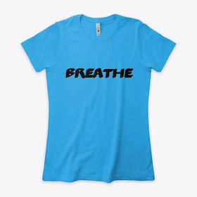 Breathe Women's Boyfriend Tee Shirt Blue
