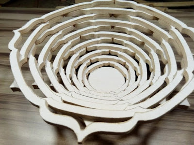 Bowl scroll saw pattern and laser cutting file