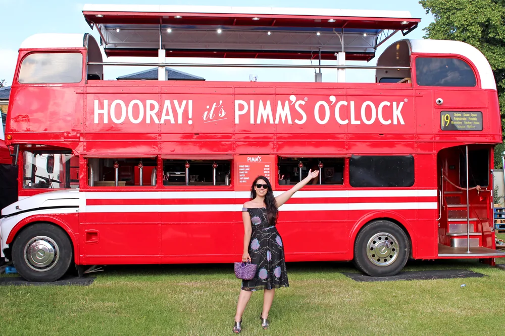 The Pimms Bus at Polo in the Park 2018 - London lifestyle blog