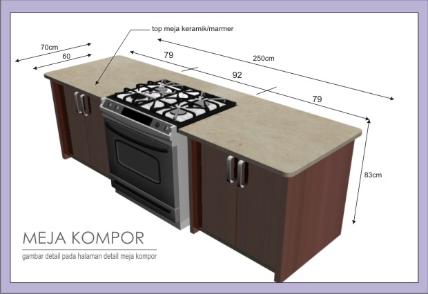 20+ Meja Kompor Minimalis, Ide Terkini!