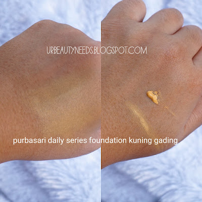 purbasari daily series foundation alas bedak kuning gading