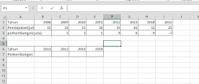 Langkah 1 hlookup Excel