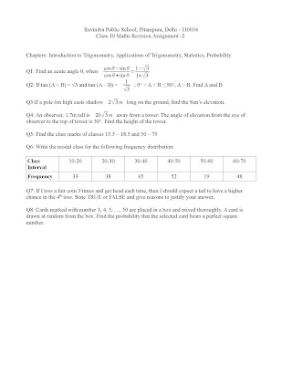 CBSE Class 10 Maths Revision Assignment -2 (#eduvictors)(#cbse)(#class10Maths)