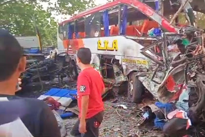 Tragedi Memilukan: Kecelakaan Antar Bus Berujung Petaka di Ngawi