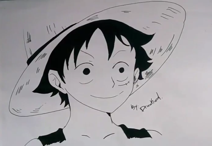 How To Draw Luffy From One Piece Drawkad