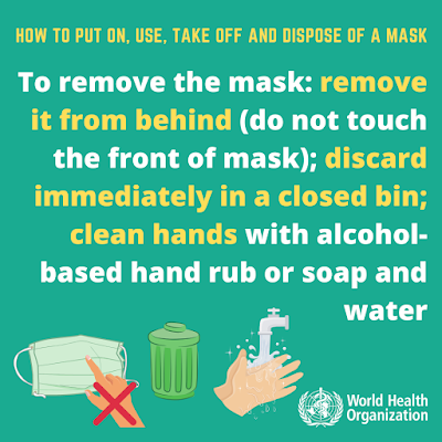 how to remove a mask WHO