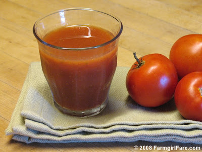 Sauce recipes using tomato juice