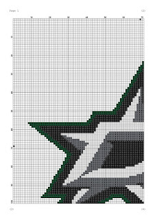 Dallas Stars cross stitch pattern - Tango Stitch