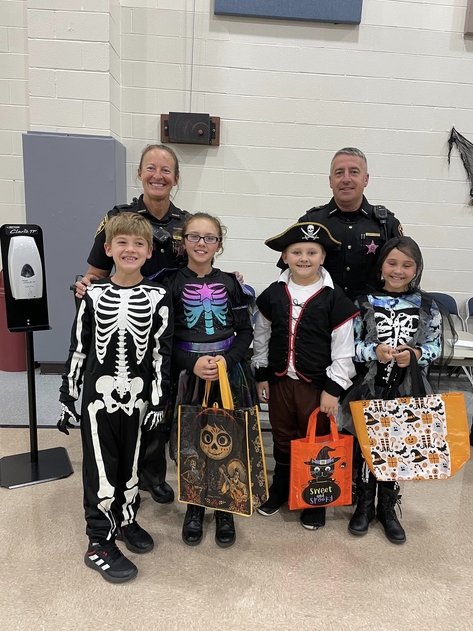 kids dressed up for trick or treat