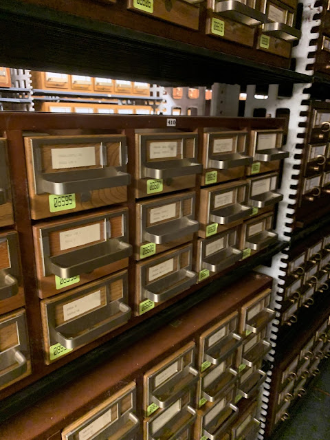 Rows and rows of card catalogs