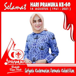 100 Twibbon Hari Pramuka Ke 60 Tanggal 14 Agustus 2021