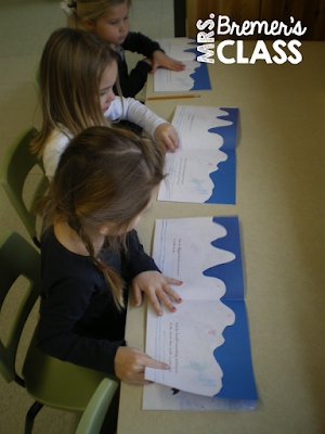 Winter Literacy Work Stations for Kindergarten