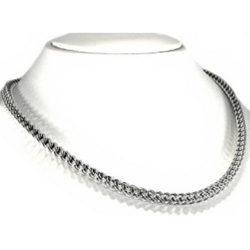 Mens White Gold Necklace