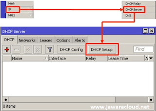 cara setting DHCP Server Mikrotik