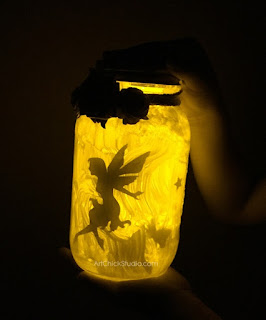 Fairy Lantern Lit - Art Chick Studio