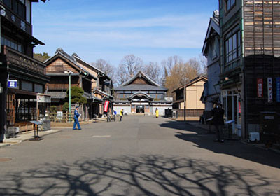 江戸東京たてもの園の昭和レトロな街並み