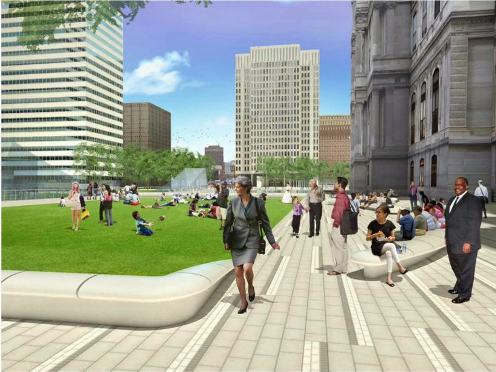 New Dilworth Plaza by Olin