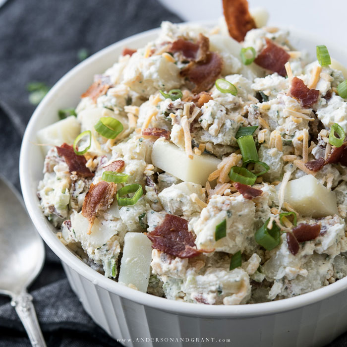 Bacon, Ranch, and Sour Cream Potato Salad Recipe ...