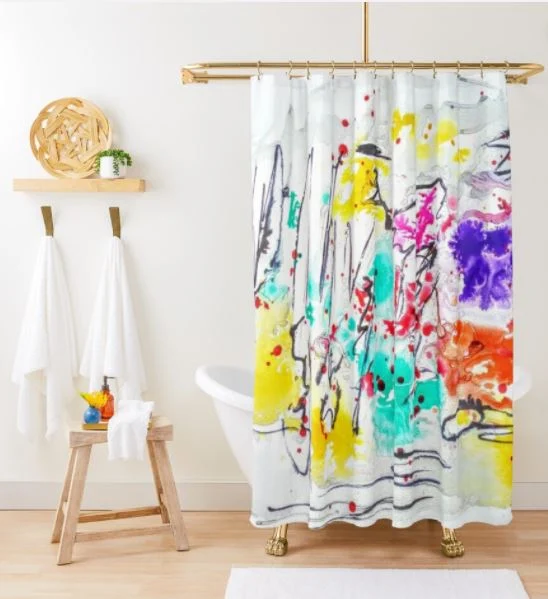 https://www.redbubble.com/i/shower-curtain/Colorful-Abstract-Doodle-painting-by-Miabo-Enyadike-by-ngozimiabo/57651172.YH6LW