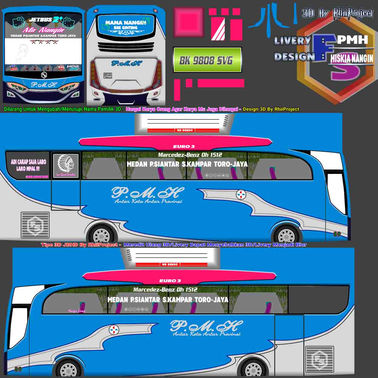 livery bus pmh indra bersinar