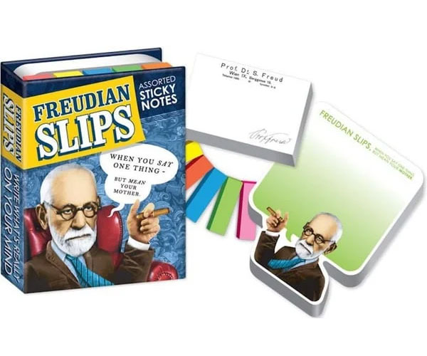 Get Your Freud On! Unleash the Laughter with Freudian Slips Funny Sticky Note Booklet