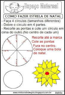 Fazer estrela natal modelo