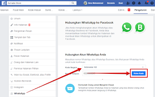 Hubungkan WhatsApp ke Facebook